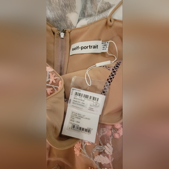 Self-Portrait floral embellished midi Dress - Picture 8 of 8